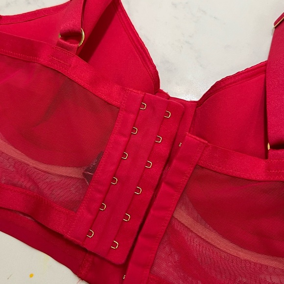 Victoria's Secret Red Lace Bralette with Underwire Support - Picture 15 of 16